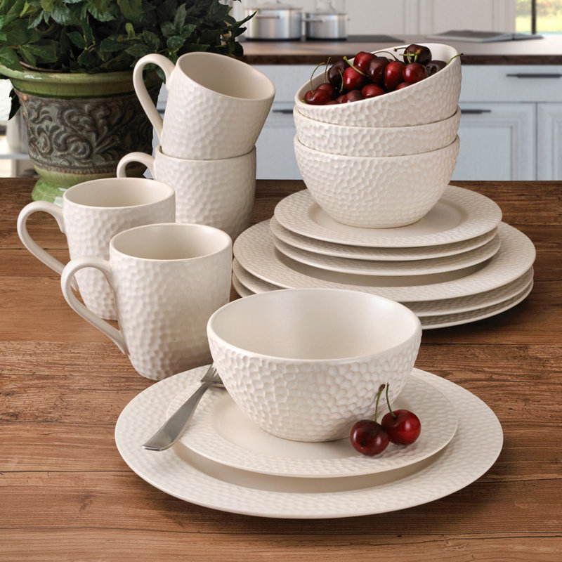 Gourmet Basics By Mikasa Stoneware Dinnerware Set of 16 & Reviews